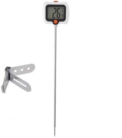 CNANRNANC Termómetro digital para dulces con clip de olla de acero inoxidable, termómetro de azúcar, 5,2 cm