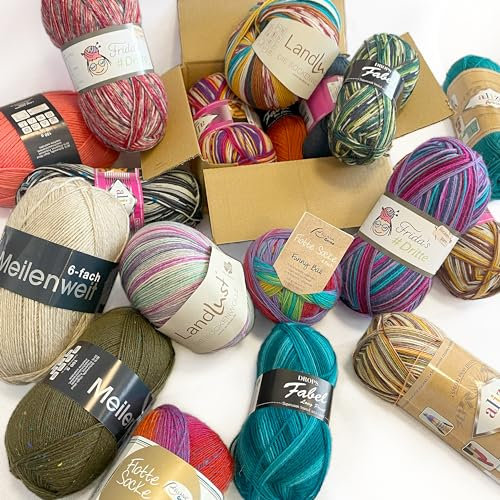 Überraschungs Paket 500 g Sockenwolle Wolle Garn Neuware Wollpaket Mischpaket