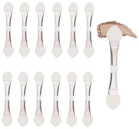 50 Pièces Sponge Ombre à Paupières Pinceau, Brosse à Paupières, Applicateur Fard a Paupiere, Brosse Éponge de Ombre, pour Maquillage des Détails des yeux, pour Application de Maquillage des Femmes