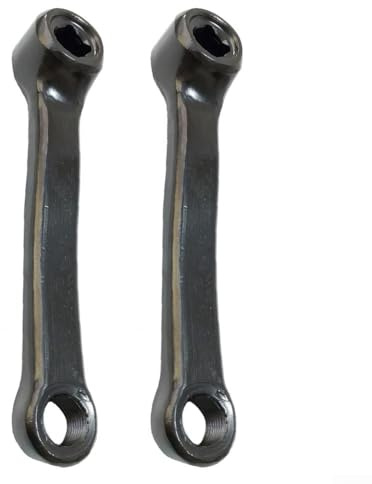 Pédalier de vélo d'appartement 127 mm compatible gauche et droite (manivelle gauche + droite)