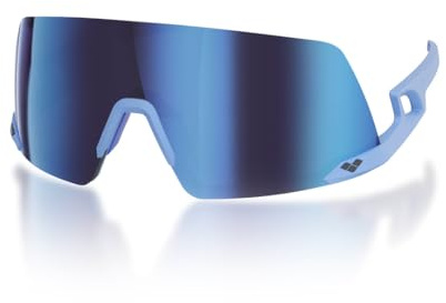 ARENA FULMINE Occhiali da Sole Sportivi, Montatura Flessibile e Leggera, Antiurto Protezione UV, Antiriflesso Idrofobico e Antistatico, Classe Ottica 3, Nasello Regolabile - Galaxy White