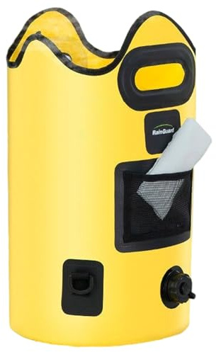 Vasca da bagno, 21 l, con tasca laterale, a prova di perdite, pieghevole, con foro di scarico per pediluvio, per biancheria, cucina, bambini, donne, adulti, cura quotidiana della casa, relax