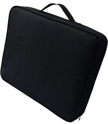 blloocod Cojín de Estadio para Exteriores, Acolchado Multiusos para Asiento de Camping, Deportes y Jardín- Negro