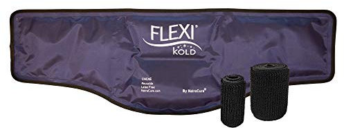 FlexiKold Poche de Glace Réutilisable pour Cou et Épaules avec des Sangles | Pack de Gel Froid | Soulage la Douleur – Récupération et Thérapie | Enveloppement et Contour du Cou (58,4 x 20,3 x 12,7 cm)