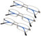 tide Optical 3 Pack of Men's Reading Glasses with Blue Light Filter, Lesebrille fur Herren Damen, Blaulicht blockierende Brillen, leichte Blendschutz-Computer spielleser, Grau+2.0x