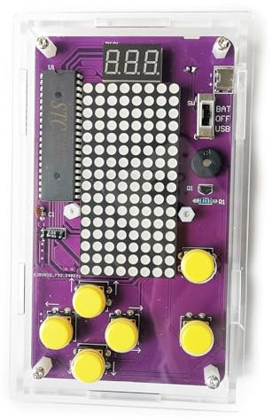 ScienSta Soldering Kit for Learning, Soldering Practice Kit with Retro Classic Games, Soldering Projects for STEM Education, Electronic Kits for College High School Students Learning