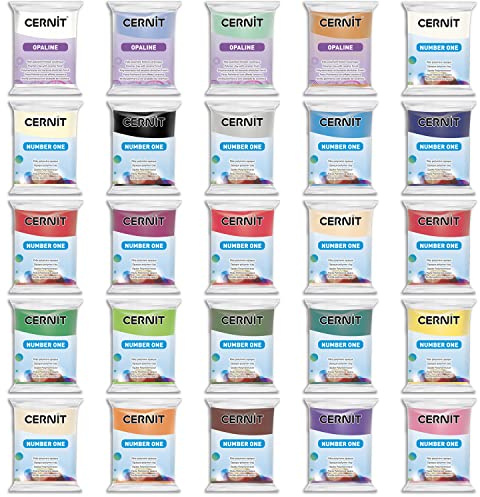 CERNIT Number ONE 25 X 56 G Assortment of 25 Colours