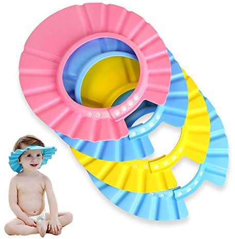 EPRHY Baby-Shampoo für Dusche, Badeschutz, weich, verstellbar, für Babys, Kinder, 4 Stück