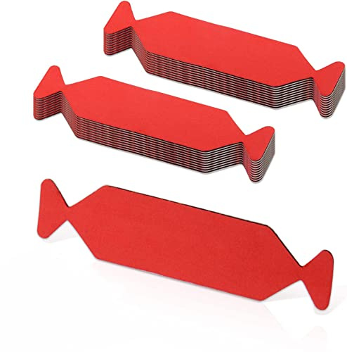 Ehdis 20 pezzi di ricambio in feltro per spatola, Squeegee Felt Buffer, accessori per la pulizia di microfibra, bordo in feltro, antigraffio per spatola da 4 pollici