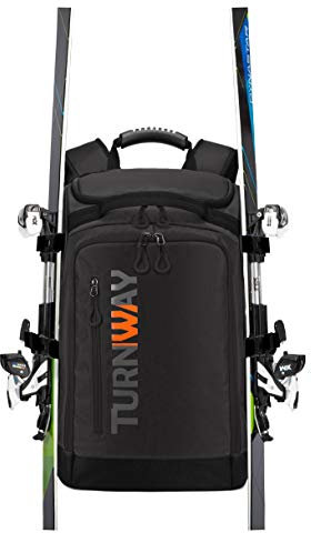 TurnWay Ski-/Snowboard-Stiefeltasche/Skating-Tasche | Hervorragend zum Aufbewahren und Transportieren von Ausrüstung, Jacke, Helm, Brillen, Handschuhen und Zubehör (schwarz)
