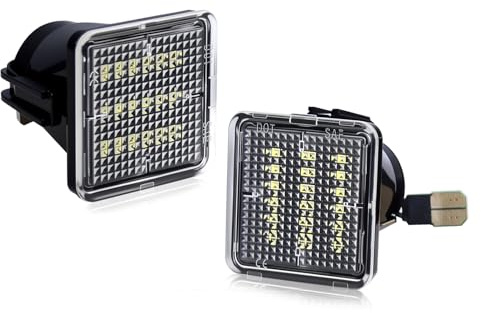 D-Lumina LED License Plate Lights Assembly Compatible with 2014-2021 Tundra ＆ 2016-2023 Tacoma Pickup Truck, Powered by 18SMD Xenon 6500K White LED Light 2-Pieces