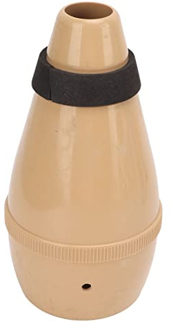 Silencio de Prctica de Trompeta, Silenciador ABS Ligero Completamente Cerrado para Estudiantes Principiantes ND24, Accesorios de Repuesto de Trompeta(Color de madera