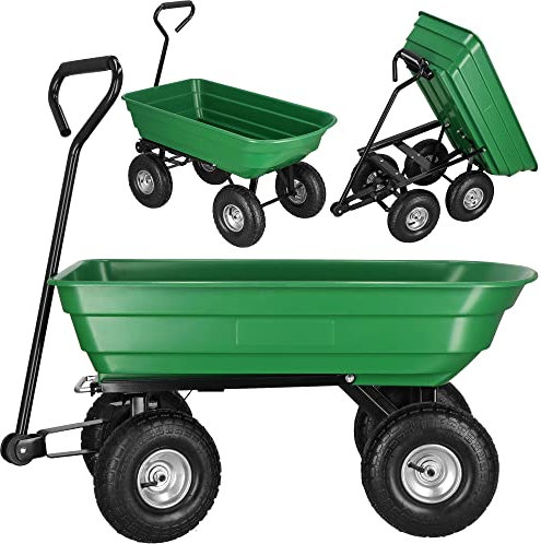 SPRINGOS Chariot de transport avec fonction basculante - Chariot de transport - Chariot de jardin avec poignée - Charge maximale : 250 kg