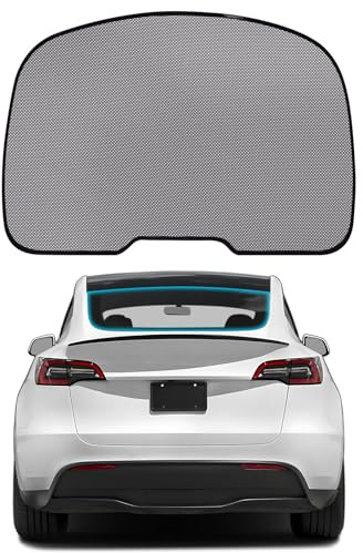 ZATOOTO Solkammare för Tesla Model Y bakram, nät, camping | Enkel montering, integritetsskydd, bagageskydd, vikbar, klar syn, hållbar, mesh