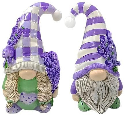 Generisch Figuras de resina de gnomo | Figuras de gnomo | Estatua de mesa en miniatura -GNOME aciones,Exquisito pequeño paisaje al aire libre enanos figuras accesorios para sofá estantería patio