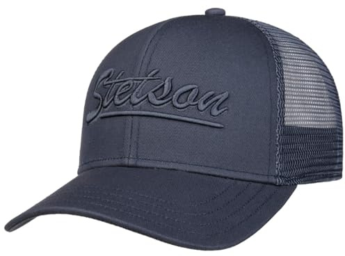 STETSON Monochrome Trucker Cap Snapback Mesh 100% Cotton Men Summer Winter