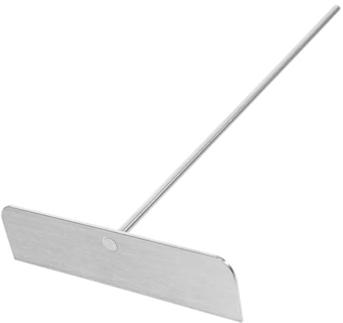 MOLUCKFU Spatola per Crepes in Acciaio Inossidabile Ergonomica a Forma di T con Manico Ottimizzato Strumento Pratico per Distribuire Impasto e Preparare Crepes in Casa