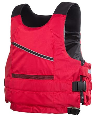 Genérico Chaleco Salvavidas Adulto con Bolsillo Reflectante, Chaleco Flotador Ajustable, Chaleco de Seguridad Acuática para Pesca, Kayak y Deportes