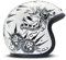 DMD Jethelm Motorrad Vintage Thunderstruck, mehrfarbig, Größe S