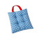 Sitzkissen für Kinder, Punktemuster, 27 x 27 cm, für Esszimmer, Garten, Kindergarten, von CZ Fashion blau