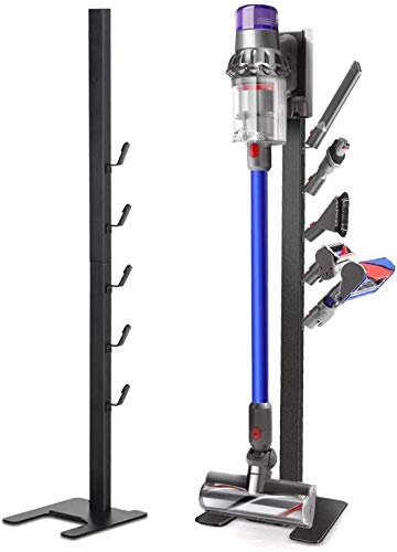 Bison Ständer für Dyson Akkusauger - Organizer für Dyson V6, V7, V8, V10, V11, V12, V15, DC30, DC31, DC34, DC35 Standfuß Halterung Rahmen FIR (Schwarz)