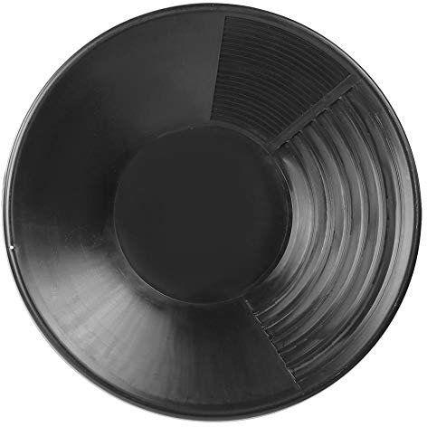 Casserole Minière En Plastique Noir, PoêLe Multifonctionnelle en Plastique Noir Pour Extraction de L'Or, Tamisage Rapide, Outil de Classification de L'Or