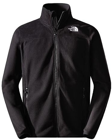 The North Face NF0A855XJK31 M 100 Glacier Full Zip Maglia Lunga Uomo TNF Black Taglia S