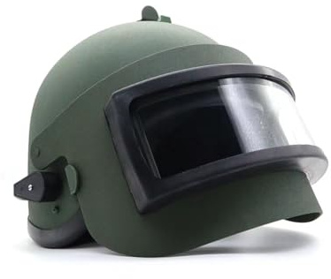 Eipol Casco militar ruso Altyn K63 con disfraz de Vizor de acero, equipo de combate Lv 3, protección ajustable para cosplay, paintball, entrenamiento CS, defensa de lucha (verde militar)