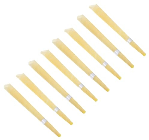 UTHCLO Varillas De Aromaterapia Para Oídos 8 Unidades Forma De Trompeta Cera De Abejas Removedor De Cera Fragancia Bergamota Ligera Uso Doméstico Alivio Nasal y Relajación