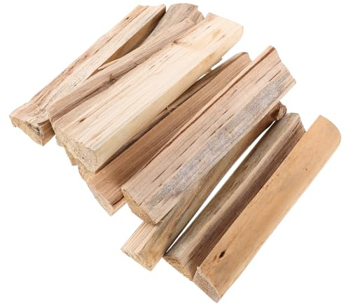 iplusmile Legna da Ardere Secca per Caminetti e Bracieri Esterni Ceppi di Legno Duro 22 CM in Confezione da 10 Pezzi Legna da Ardere per Forno Pizza e Campeggio Accensione Facile e