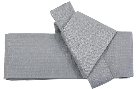 UxicRuya Cintura Kimono Obi da Uomo, Design Giapponese, Pratica Cintura Yukata con Cordino di Legatura, Grigio