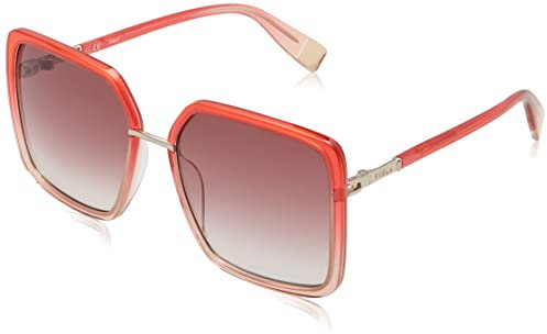 FURLA SFU622 Brille, Shiny Light Gold, 57 für Damen, Shiny Light Gold