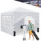 Ej.Victor Gazebo, One Push Pop up Gazebo with Sides 2.5m x 2.5m and Wheeled Bag, Heavy Duty Gazebo Waterproof & Sunproof, Perfect for Garden, Party,Camping, Hot Tub White