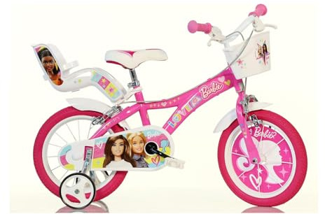 DINO BIKES per Barbie bicicletta da bambina 14 adatta a bambine di altezza compresa tra i 95 ed i 115 cm