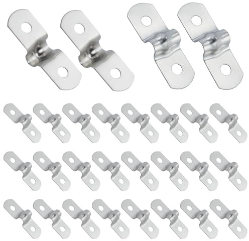 Sadelklämma 28 st rörremsklämma 10 mm U-rem 304 rostfritt stål rörslang väggklämmor för fästfäste på gasrör vattenrör eller slangmontering (M10)
