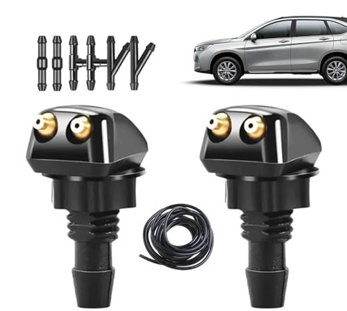 Kit de boquilla de lavado de parabrisas - rociador de boquilla del parabrisas, universales Jets de aerosol de agua ajustables Kit | Jets de rociadores de rociado de agua de ventana con rotación de 360