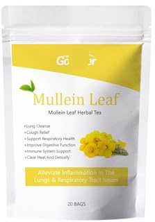 Bolsitas De Té De Hojas De Gordolobo For Limpiar Los Pulmones. Mejora La Función Pulmonar. Terapia Corporal Natural. Refrescante Y Fácil De Preparar.(1PCS)