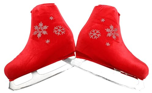 Zkydhbd Couvre-bottes de patinage, protections élastiques pour patins à glace, patins à glace, patins à glace, chaussures de patinage artistique, couvertures d'extérieur durables
