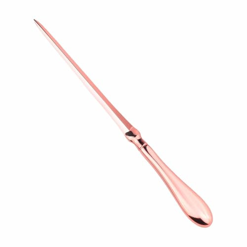 Brevöppnare, brevöppnare, metallbrevöppnare, kniv för kontor, hem och kontor brevbehov (roséguld)