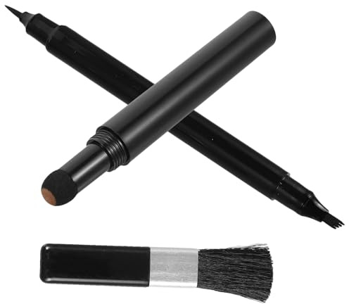 COHEALI Lápiz para Rellenar Material Abs y Algodón con Doble Punta y Cepillo, Herramienta Cuidado Masculina Fácil de Usar y Limpiar