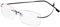 KoKoBin Randlos Lesebrille super Light Titan Lesehilfe für Damen und Herren(Schwarz，+1.0)