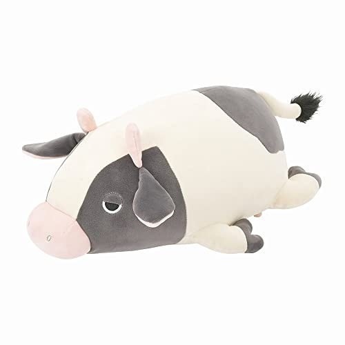 Nemu Nemu Animals 6243007 Plüschtier, Kuh Molly, Kuscheltier, extra weich und kuschelig, Stofftier, Designed in Japan, Kuschelkissen, Größe S, 11 cm