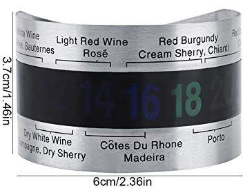 Thermomètre de bouteille de vin, Bracelet de température de vin de taille mini, pour outil de barre d'accessoires de barre de restaurant pour la maison