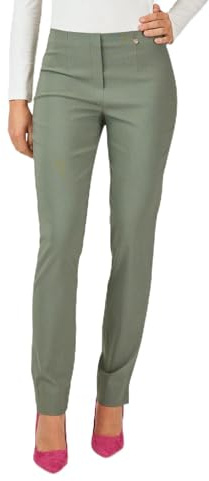 Robell Pantalon Bengaline Marie, Taille Haute, Power Stretch, Jambe Droite | Pantalon femme Robell Style Marie: tissu bengaline. Pour plus de confort, de liberté de mouvement et de style au quotidien.