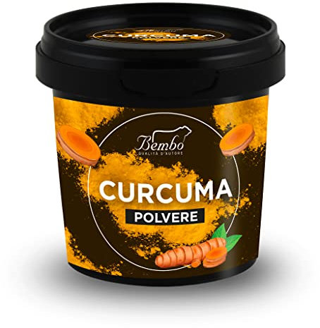 Curcuma in Polvere Bembo 80 g | Confezione Anti Spreco - Confezione anti-luce e anti-ossidazione - - Senza Conservanti e Coloranti - Prodotto Naturale