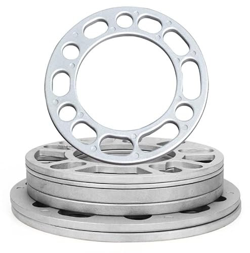 Entretoises de Roue,Élargisseur de Voie 4 pièces entretoise de roue de voiture 6X139.7 5X139.7 universel 6mm en alliage d'aluminium 6 trous ET entretoises de pneu de roue cales joint de roue