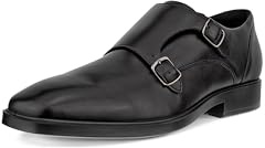 ECCO Men's Milan Double Monk-Strap Loafer, Black, 7-7.5
