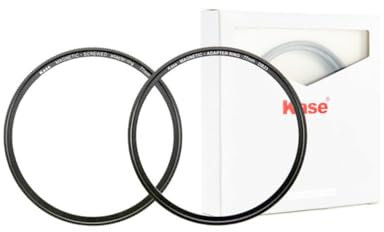 Kase Juego de anillos adaptadores magnéticos, anillo adaptador magnético de 77 mm para filtros y anillo adaptador de 77 mm para objetivos, compatible con filtros magnéticos Revolution y filtros
