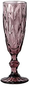 KXQYIKYI Vasos para beber Copa de jugo en relieve de copa de champán alta de color (color: 4)