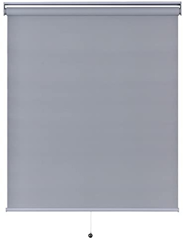 Estor enrollable opaco inalámbrico automático, con resorte, impermeable, resistente a los rayos UV, para cocina y baño, tamaño personalizable (160 x 200 cm)